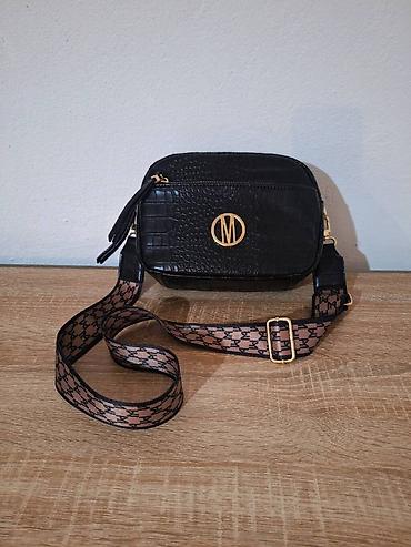 Torbe: Nova Mohito crna torbica dva kaiša, širok kaiš preko ramena Nova — 1