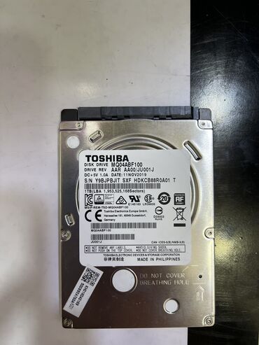 Masaüstü kompüterlər və iş stansiyaları: Sərt disk (HDD) Toshiba, 1 TB, 2.5", İşlənmiş