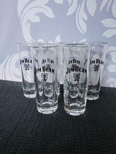 Čaše: Casice nove,vintaz Jim Beam za zestoko pice. Case komada 6 u — 4