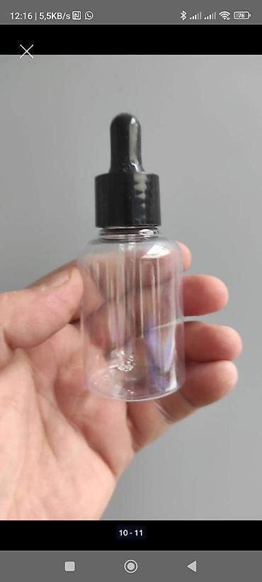Digər xidmətlər: 100 ml spirt qabı - Material: yüngül və davamlı şəffaf PET plastik - — 10