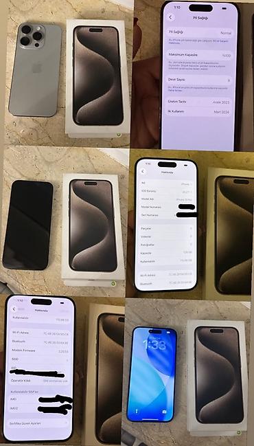 Mobil telefon və aksesuarlar: IPhone 15 Pro, 128 GB, Natural Titanium — 3