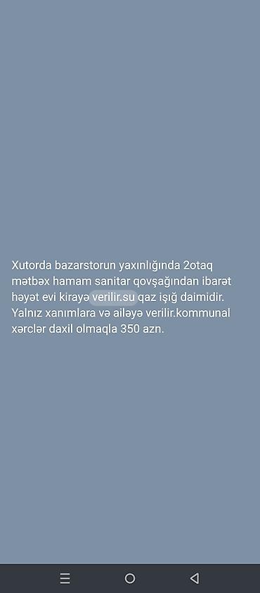 Uzunmüddətli kirayə evlər