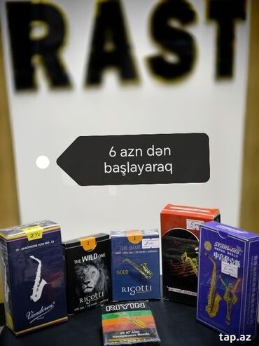 Digər ləvazimatlar: Saksafon ve klarnet trosları, qamışları Rast musiqi alətləri mağazalar -da lalafo.az — 9 Digər ləvazimatlar: Saksafon ve klarnet trosları, qamışları Rast musiqi alətləri mağazalar — 9
