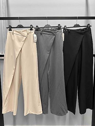 tn ts: Ženske široke pantalone sa asimetričnim preklopom Pantalone: 2500 — 4