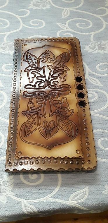 Nərdlər: Taxta oyma nərd dəsti - Material: tam ağacdan (qatı, cilalanmış), əl — 4