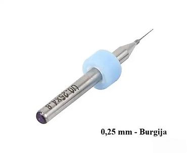 metro priboj: Mikro burgija 0,25 mm – precizna HSS/karbidna spiralna burgija za fine — 1
