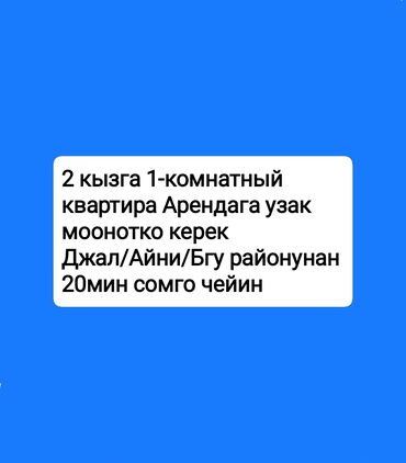 долгосрочная аренда 1 комнатной квартиры: 1 комната, 30 м²