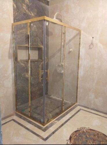 Duş kabinaları, arakəsmələr: Yeni Üstü açıq kabina, Künc üçün, Pulsuz çatdırılma — 15