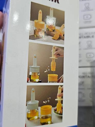 Ostala kuhinjska oprema: Silikonska četka sa staklenom posudom i pipetom – 2 u 1 kuhinjski — 8