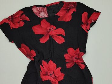 bluzki w kwiaty z bufiastymi rękawami: Tunic, M (EU 38), condition - Very good