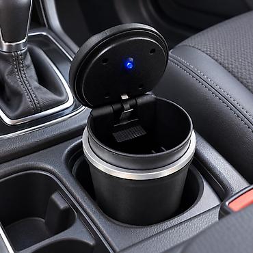 v class: Avtomobil üçün LED işıqlı külqabı — qara, gümüşü haşiyəli Avtomobil — 4