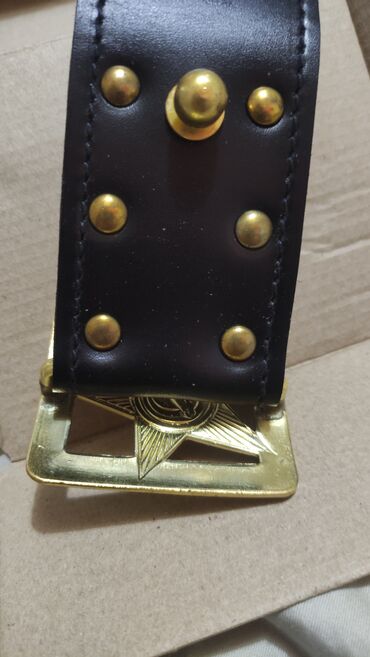 Ремни и пояса: Ремень, Материал: Натуральная кожа, Мужские, Новый — 2