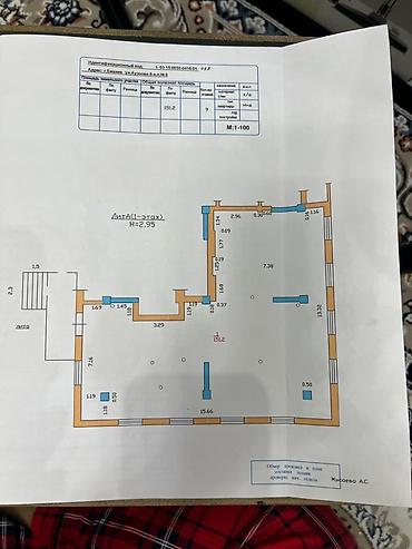 продается помещение: Продаётся коммерческое помещение в жилом доме! Мкр. Учкун . Ауэзова — 2