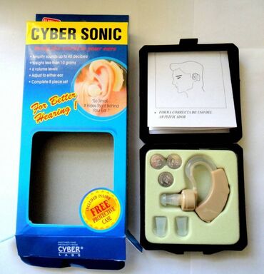 Slušni aparati: Syber Sonic, neotpakovan u svojoj ambalaži slušni aparat. Uz aparat
