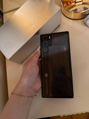 рабочий флай телефон: ZTE Nubia Red Magic Pro, 512 GB, rəng - Qara, Zəmanət, Barmaq izi, İki sim kartlı