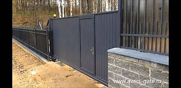 Откатные ворота: Автоматические ворота откатные распашные секционные гаражные роль с — 2