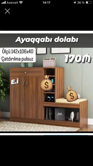 ikinci əl şkaf: Ayaqqabı dolabı