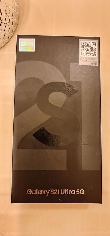 Samsung Galaxy S21 Ultra, 256 GB, rəng - Qara, Zəmanət, Barmaq izi