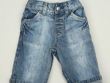 spodnie szare jeansy: Spodnie jeansowe, 3-6 m, stan - Idealny