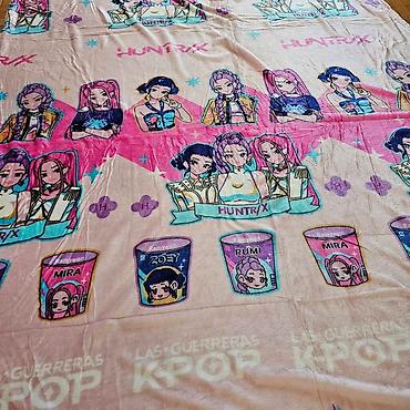 muzicki tepih za decu: K-Pop ćebe 220 × 150 cm 💗💜 Prelepo i nežno ćebe sa atraktivnim K-Pop — 3