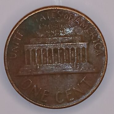 флаг сша: 1 цент США 1964
