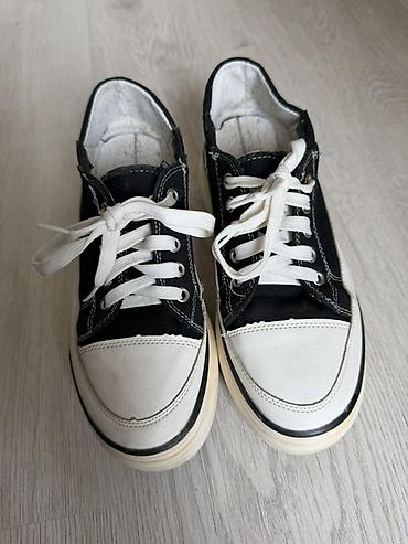 a bathing ape: Кеды на платформе, черно-белые - Классический дизайн: контрастные — 1