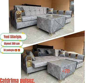 cay: Məhsul: Künc divan dəsti Xüsusiyyətlər: - Model: yeni sifarişlə — 1