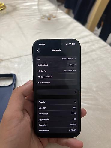 i̇pone 14: IPhone 16 Pro, 128 GB, Black Titanium — 1