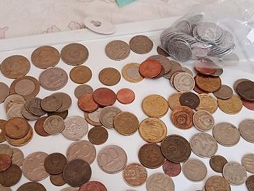 mis samovarlar: Böyük qarışıq dünya sikkələri kolleksiyası1000 -ə yaxın pul sikkəsi - — 9