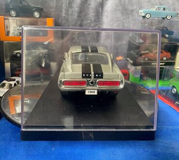 Avtomobil modelləri: Коллекционная модель SHELBY MUSTANG GT500KR silver 1968 Road — 4