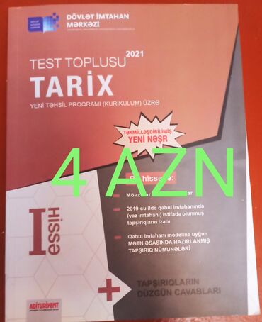 oxuyub anlama testleri: Tarix test toplusu