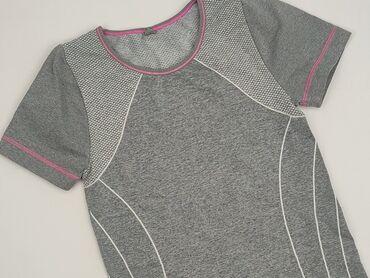 czarne t shirty z dekoltem v: T-shirt damski, rozmiar S
