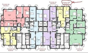 Продажа квартир: 1 комната, 62 м², Элитка, 5 этаж, Готовая ПСО (под самоотделку) — 3