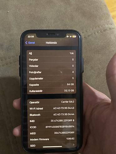 ipone x islenmis: IPhone X, 64 GB, Qara, Face ID — 3