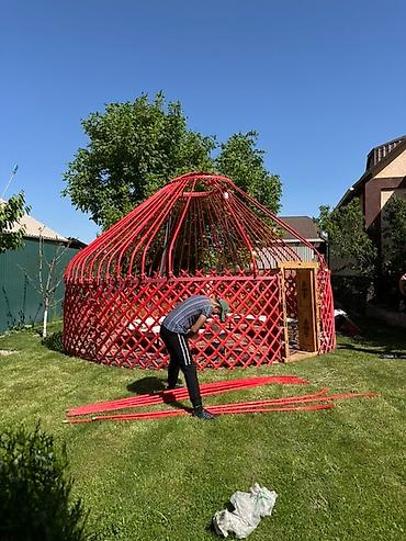 Аренда юрт: Аренда юрты, Каркас Деревянный, 75 баш, Самовар, Казан, Посуда — 11