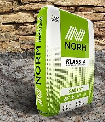 sement norm: Məhsul: Norm Sement – Klass A, 40 kq Təsvir: - Yüksək keyfiyyətli — 1