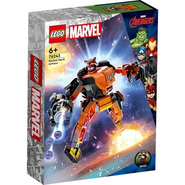 muzhskie futbolki marvel: Lego Marvel Super Heroes 76243Броня Ракеты 🚀 рекомендованный возраст