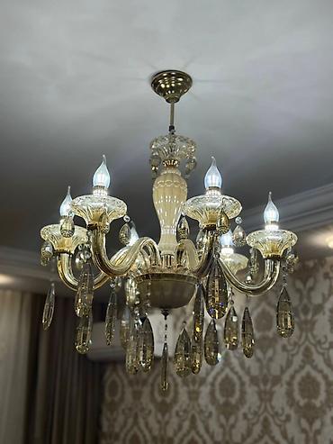 İşıqlandırma: Çılçıraq, 8 lampa, Metal — 4