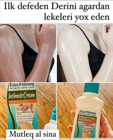 extra: Extra aqardici krem Bədən lekeleri Lazer ləkələri Bikini ləkələri