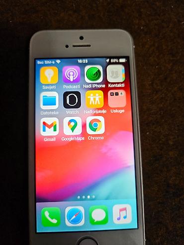 Apple iPhone: Apple iPhone 5S sivi/srebrni sa 16 gb memorije baterija dobra sim — 9
