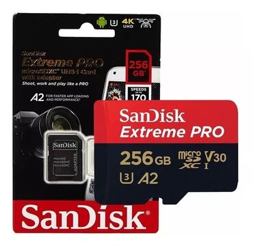 Sandisk extreme pro 256gb, yenidir artıg qaldıgı üçün satılır