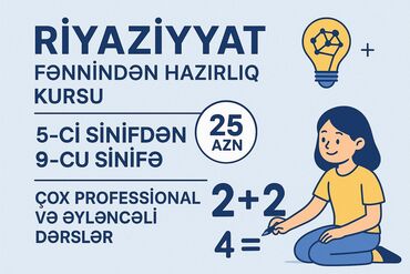 Sifarişlə əl işləri: Repetitor, Riyaziyyat, Azərbaycan dili, İmtahanlara hazırlıq, Abituriyent hazırlığı