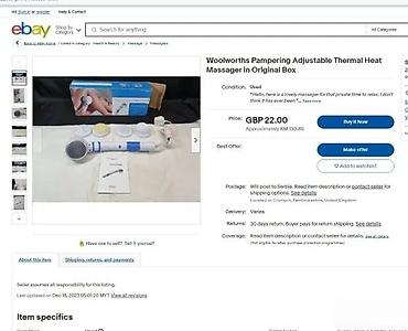 Termo masažeri: Wärme-Massage-Set – električni masažer sa grejanjem Opis: - Ručni — 7