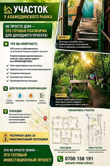 павелены: 🏗️ УЧАСТОК У АЛАМЕДИНСКОГО РЫНКА Не просто дом — это ГОТОВАЯ — 1