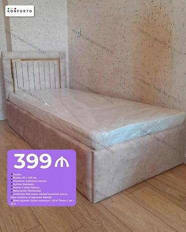 Tək nəfərlik çarpayı - Ölçü: 90 × 200 sm - Mexanizm: Açılmayan