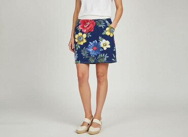 czerwone spódnice z lampasem: Women`s skirt, size S