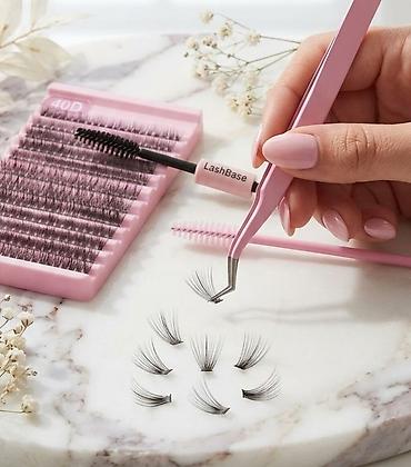 c: Premium set za nadogradnju trepavica – 40D volumenske snopove - — 1