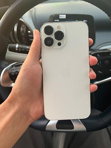 IPhone 13 Pro, max цвет белый состояние отличное 128гб 100% АКБ без