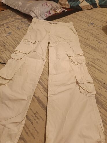 штаны модные: Повседневные брюки, Джоггеры, Высокая талия, Лето, 4XL (EU 48)
