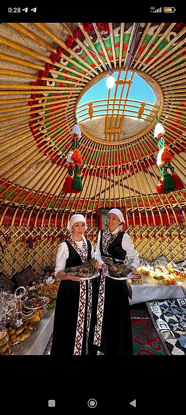 Спорт и хобби: Аренда юрты, Каркас Деревянный, 65 баш, С полом, Самовар, Стол — 3